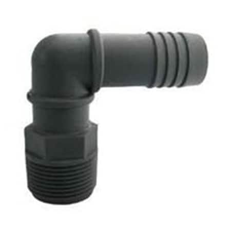 Boshart Industries 1 in. 90 deg Boshart Combination Elbow, Gray - Polyethylene 280990